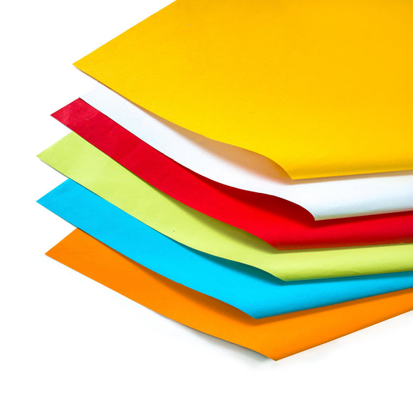 Eco-Friendly colourful handmade paper made from cotton rages wood free and acid free paper