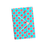 Fabric Cover Handmade Paper Diary 5"x7" size - DEVRAAJ HANDMADE PAPER, PLANTABLE SEED PAPERS & PAPER PRODUCTS - sky blue