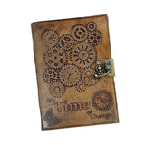 Handmade Paper diary with lock pattern 