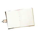Leather finish Diary with engraved design with lock pattern with seed pen and seed pencil size 5"x7"